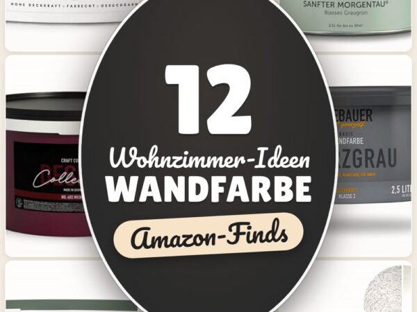 Wohnzimmer-Ideen Wandfarbe: 12 Amazon-Finds, stimmige Töne & Deko