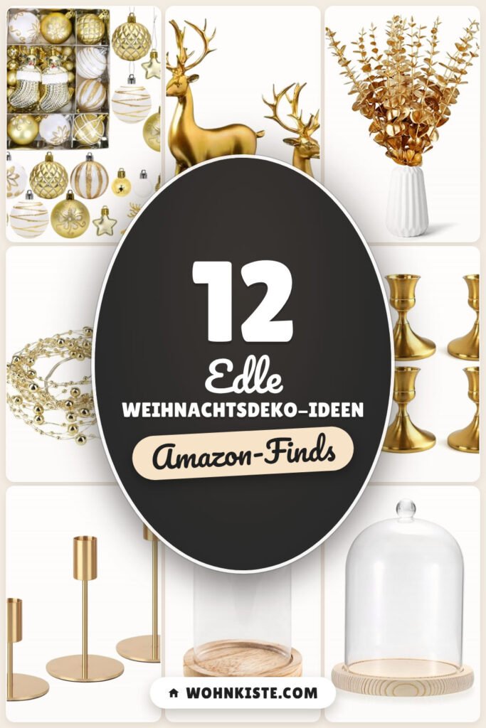 Edle Weihnachtsdeko-Ideen: 12 Amazon-Finds, für Tisch & Sideboard