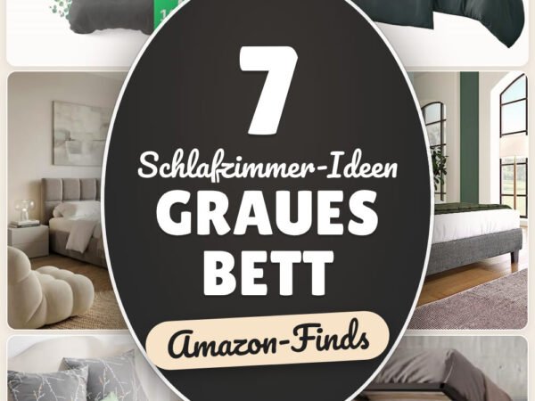 Schlafzimmer-Ideen graues Bett: 7 Amazon-Finds, ruhiger Look