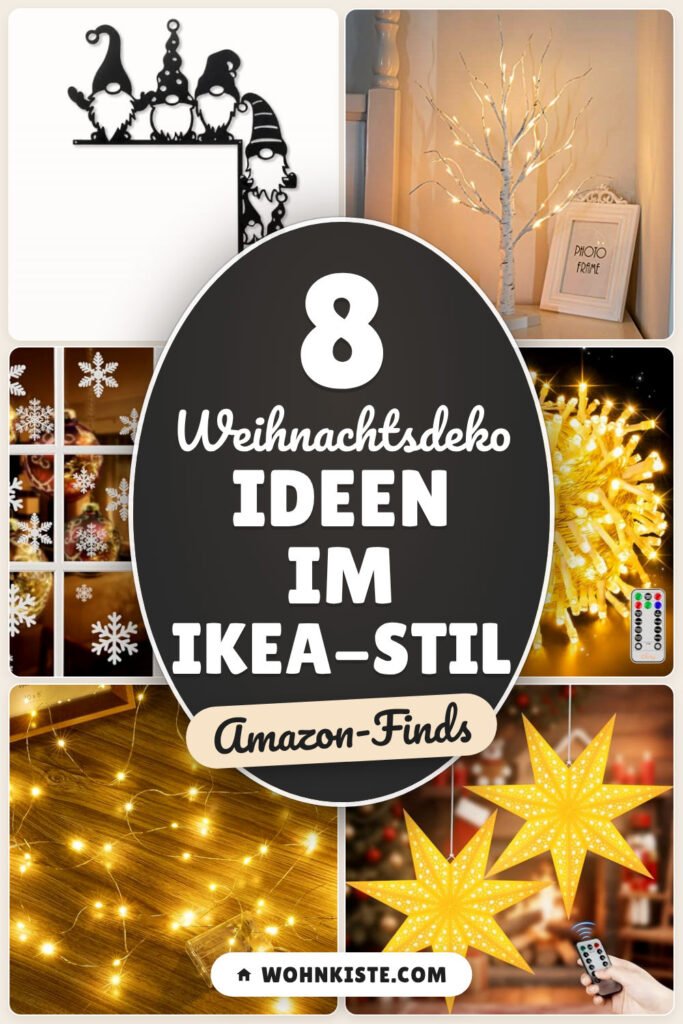 Weihnachtsdeko Ideen im Ikea-Stil: 8 Amazon-Finds, schnell umgesetzt