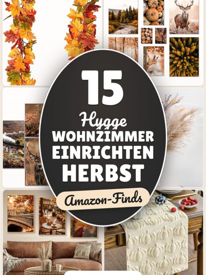 Hygge Wohnzimmer einrichten Herbst: 15 Amazon-Finds