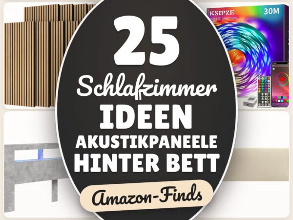 Schlafzimmer Ideen Akustikpaneele Hinter Bett: 25 Amazon-Finds