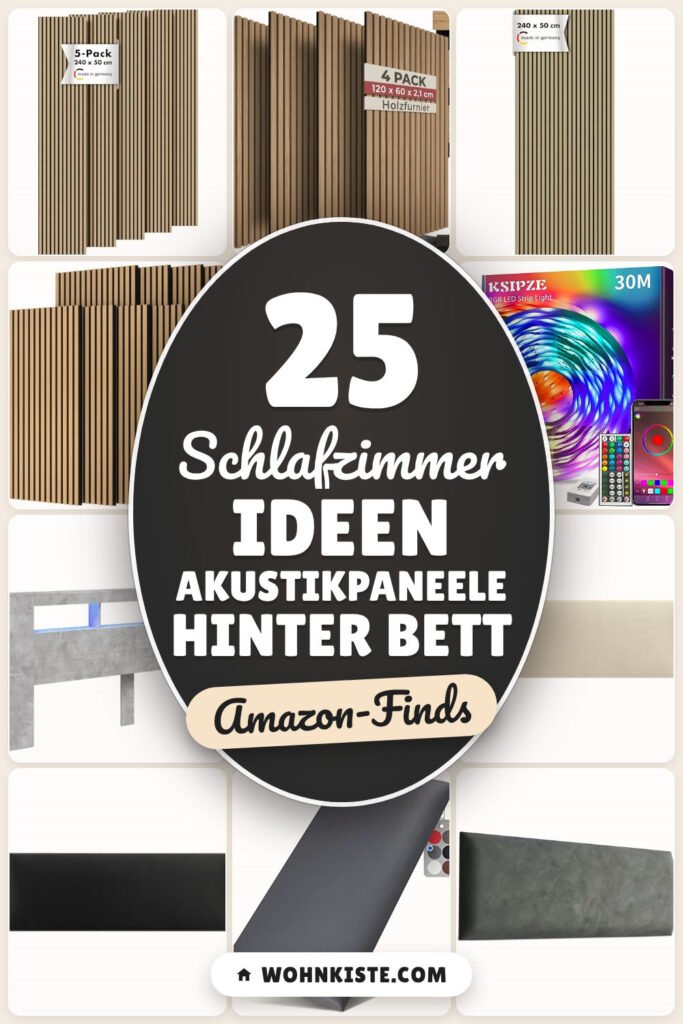 Schlafzimmer Ideen Akustikpaneele Hinter Bett: 25 Amazon-Finds