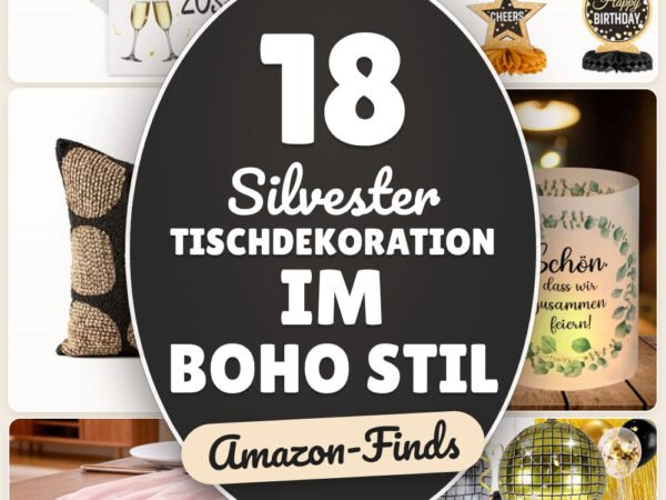 Silvester Tischdekoration im Boho Stil: 18 Amazon-Finds