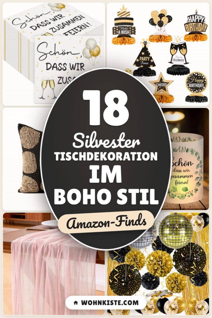 Silvester Tischdekoration im Boho Stil: 18 Amazon-Finds
