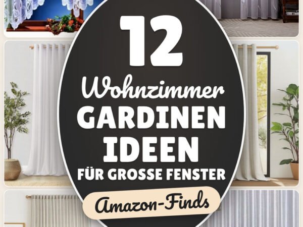 Wohnzimmer Gardinen Ideen für große Fenster: 12 Amazon-Finds