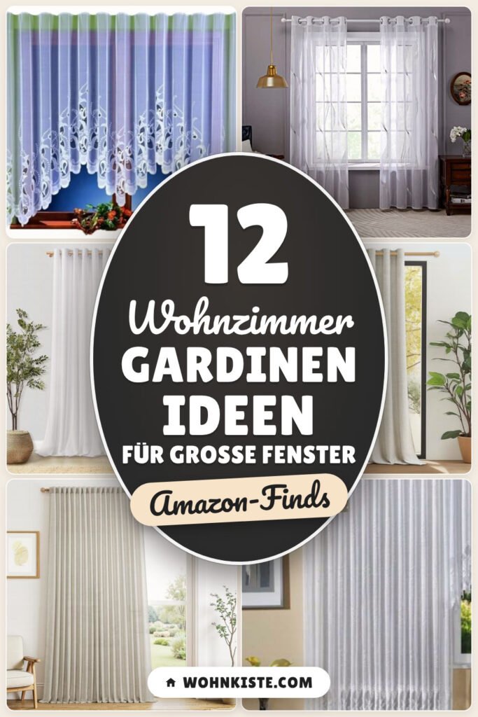 Wohnzimmer Gardinen Ideen für große Fenster: 12 Amazon-Finds