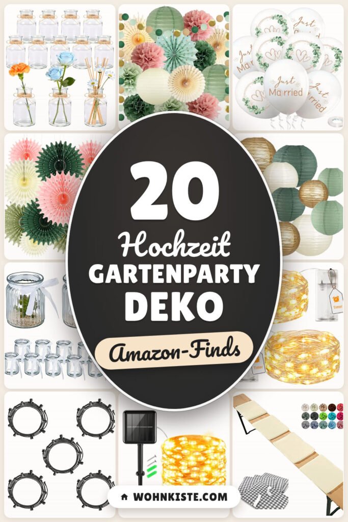 Hochzeit Gartenparty Deko: 20 Amazon-Finds, die sofort Freude machen