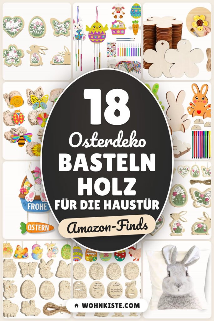 Osterdeko basteln Holz für die Haustür: 18 Amazon-Finds