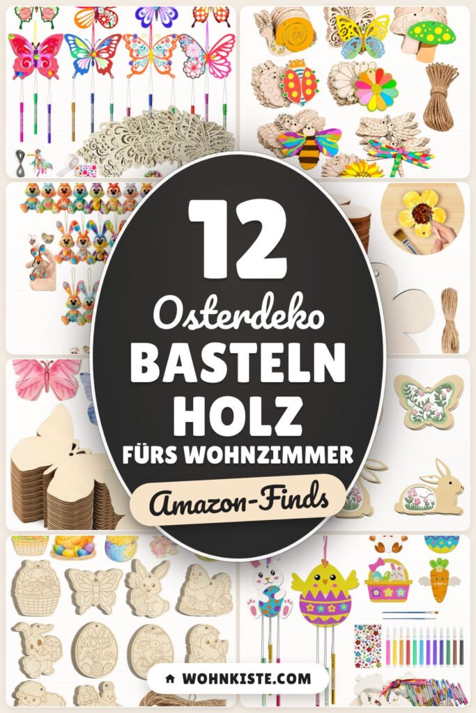 Osterdeko basteln Holz fürs Wohnzimmer: 12 Amazon-Finds