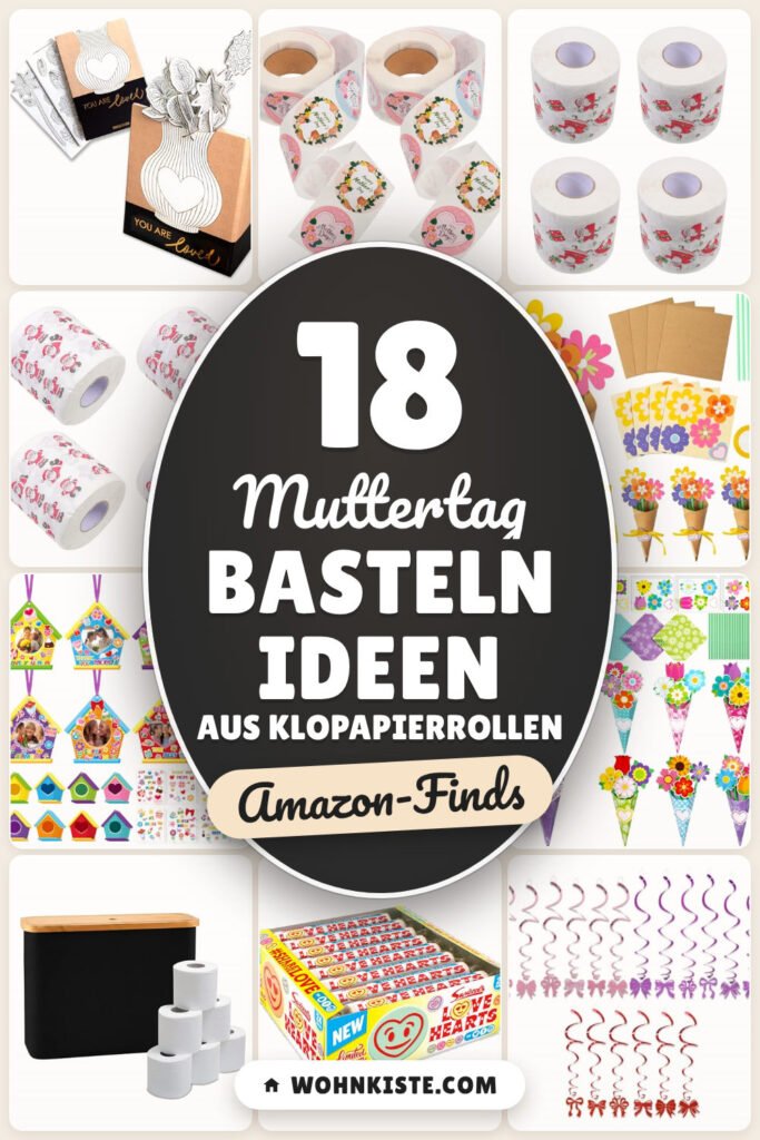 Muttertag basteln Ideen aus Klopapierrollen: 18 Amazon-Finds