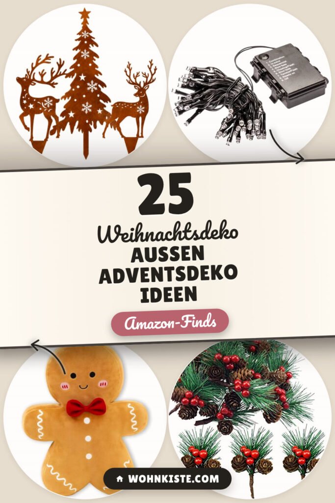 Weihnachtsdeko außen Adventsdeko Ideen: 25 Amazon-Finds