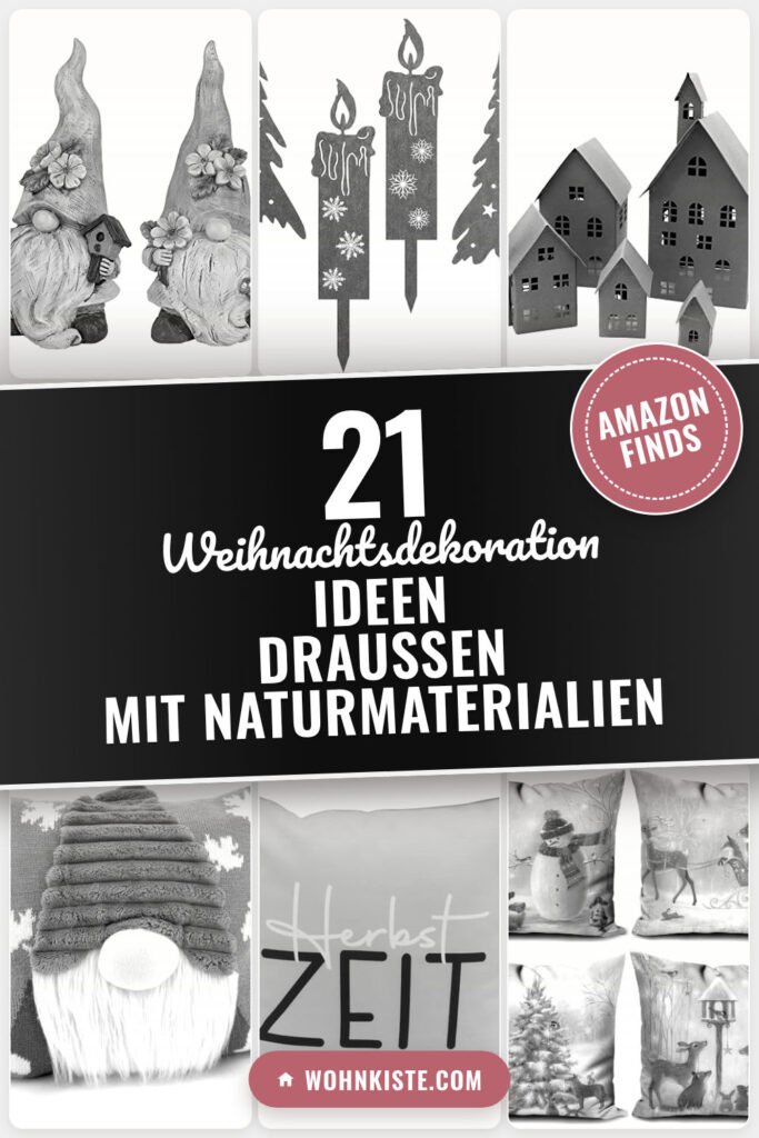 Weihnachtsdekoration Ideen draußen mit Naturmaterialien: 21 Amazon-Finds