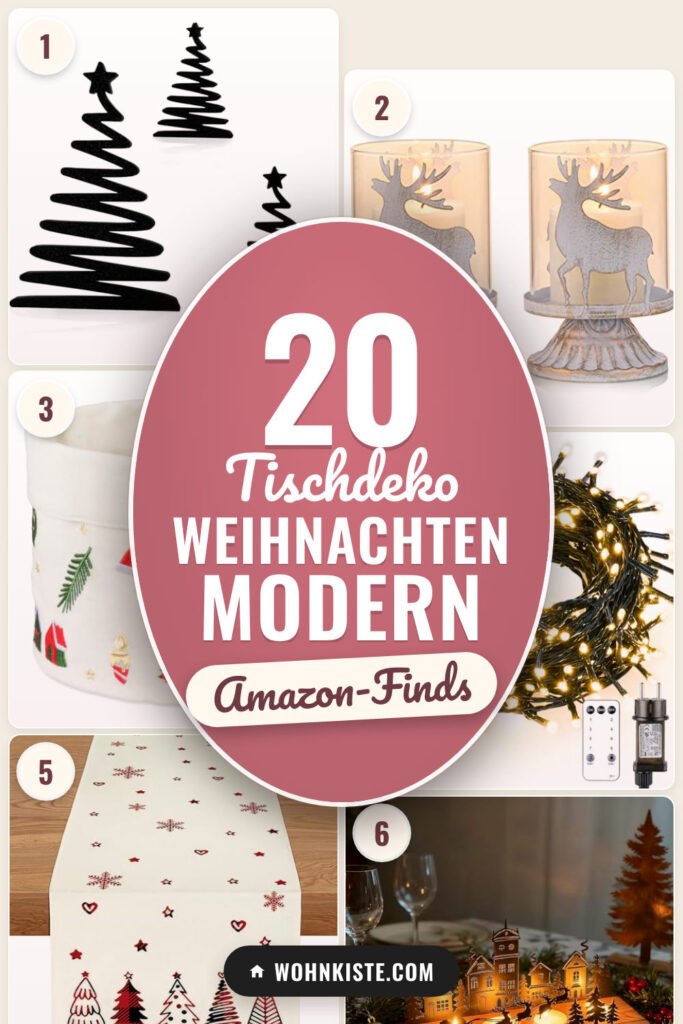 Tischdeko Weihnachten modern: 20 Amazon-Finds, die du lieben wirst