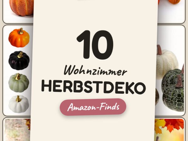 Wohnzimmer Herbstdeko: 10 Amazon-Finds, gemütliche Akzente