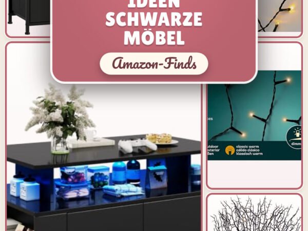 Wohnzimmer Ideen schwarze Möbel: 25 Amazon-Finds, die du lieben wirst
