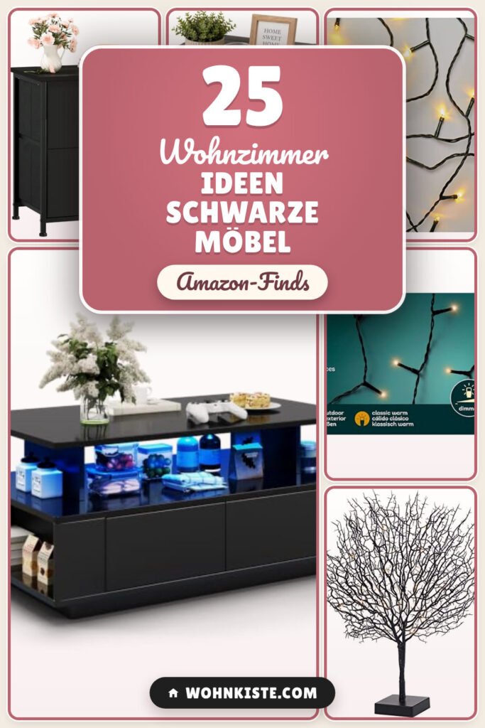 Wohnzimmer Ideen schwarze Möbel: 25 Amazon-Finds, die du lieben wirst
