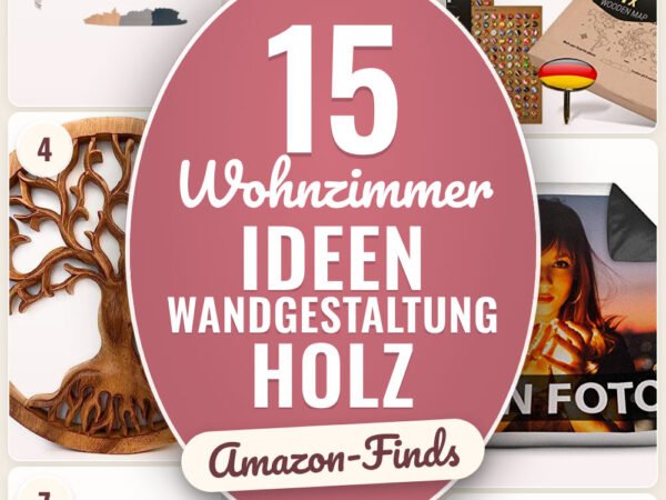 Wohnzimmer Ideen Wandgestaltung Holz: 15 Amazon-Finds