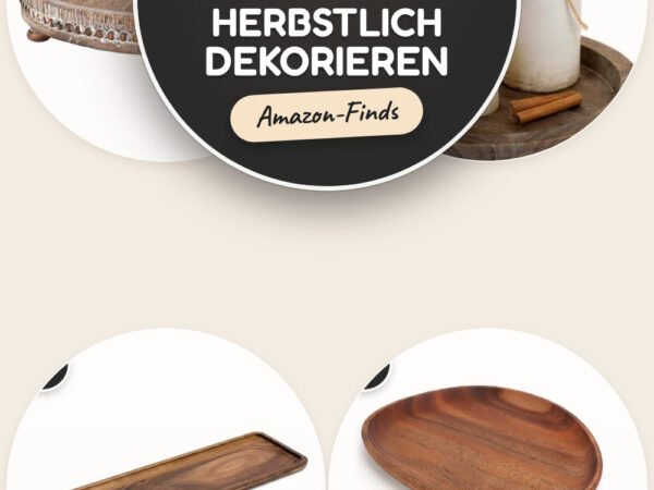 Kerzentablett Herbstlich dekorieren: 5 Amazon-Finds