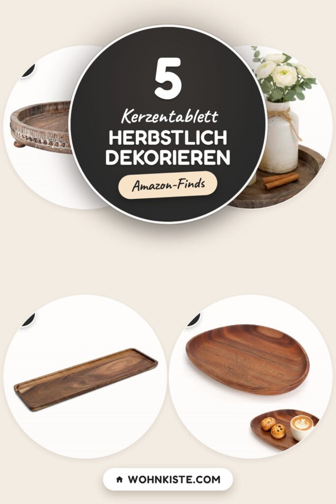 Kerzentablett Herbstlich dekorieren: 5 Amazon-Finds