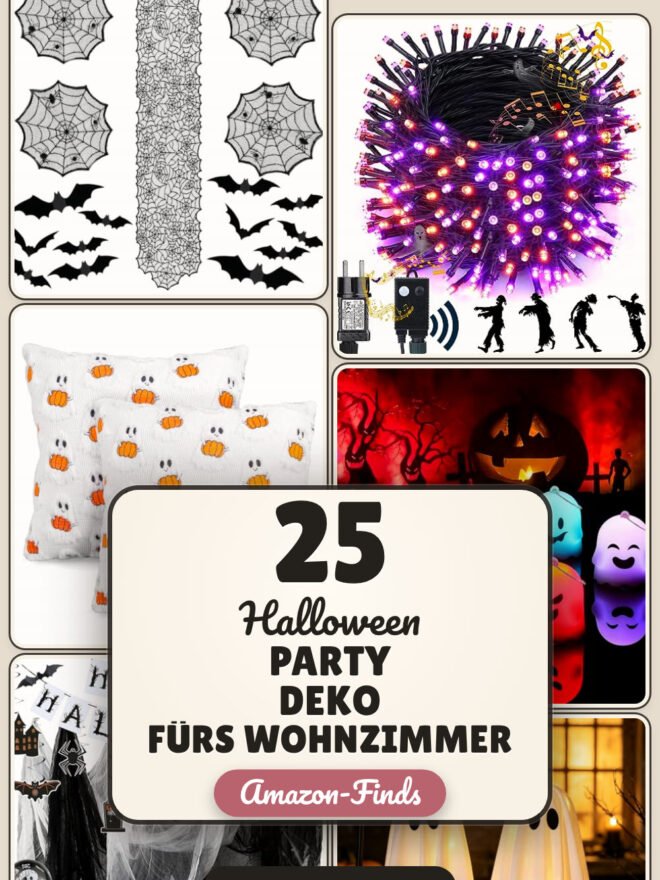Halloween Party Deko fürs Wohnzimmer: 25 Amazon-Finds