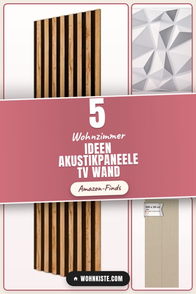 Wohnzimmer Ideen Akustikpaneele TV Wand: 5 Amazon-Finds