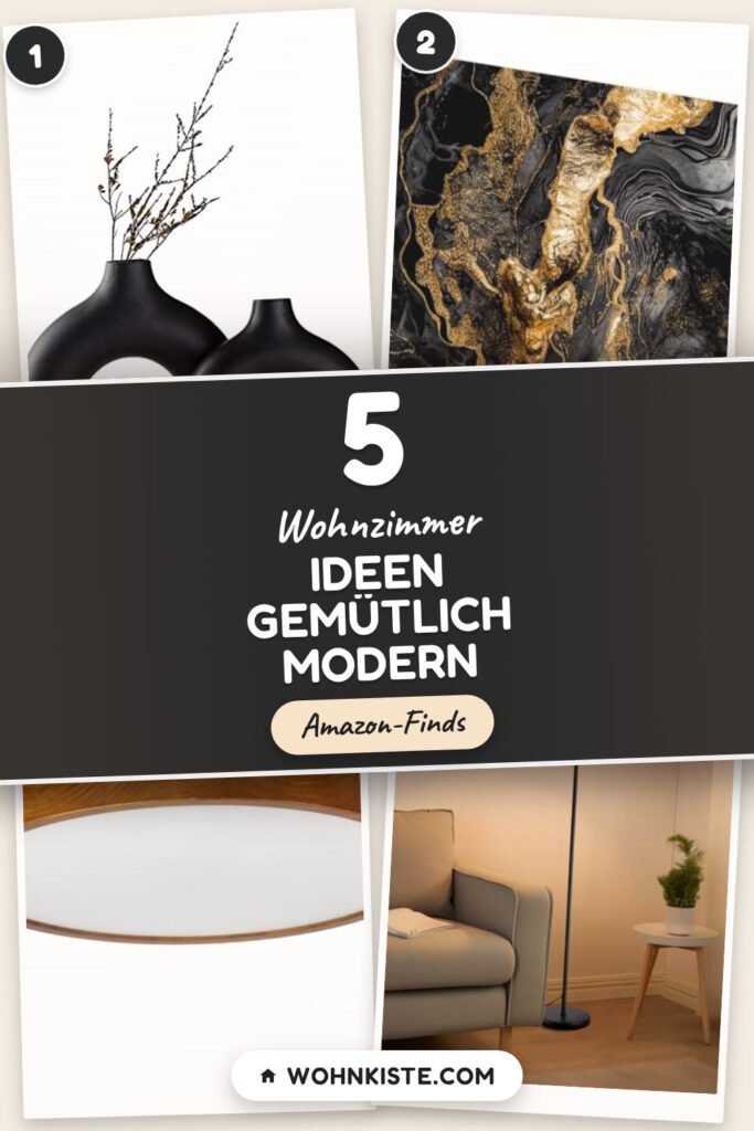 Wohnzimmer Ideen gemütlich modern: 5 Amazon-Finds