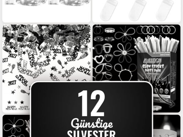 Günstige Silvester Tischdekoration: 12 Amazon-Finds